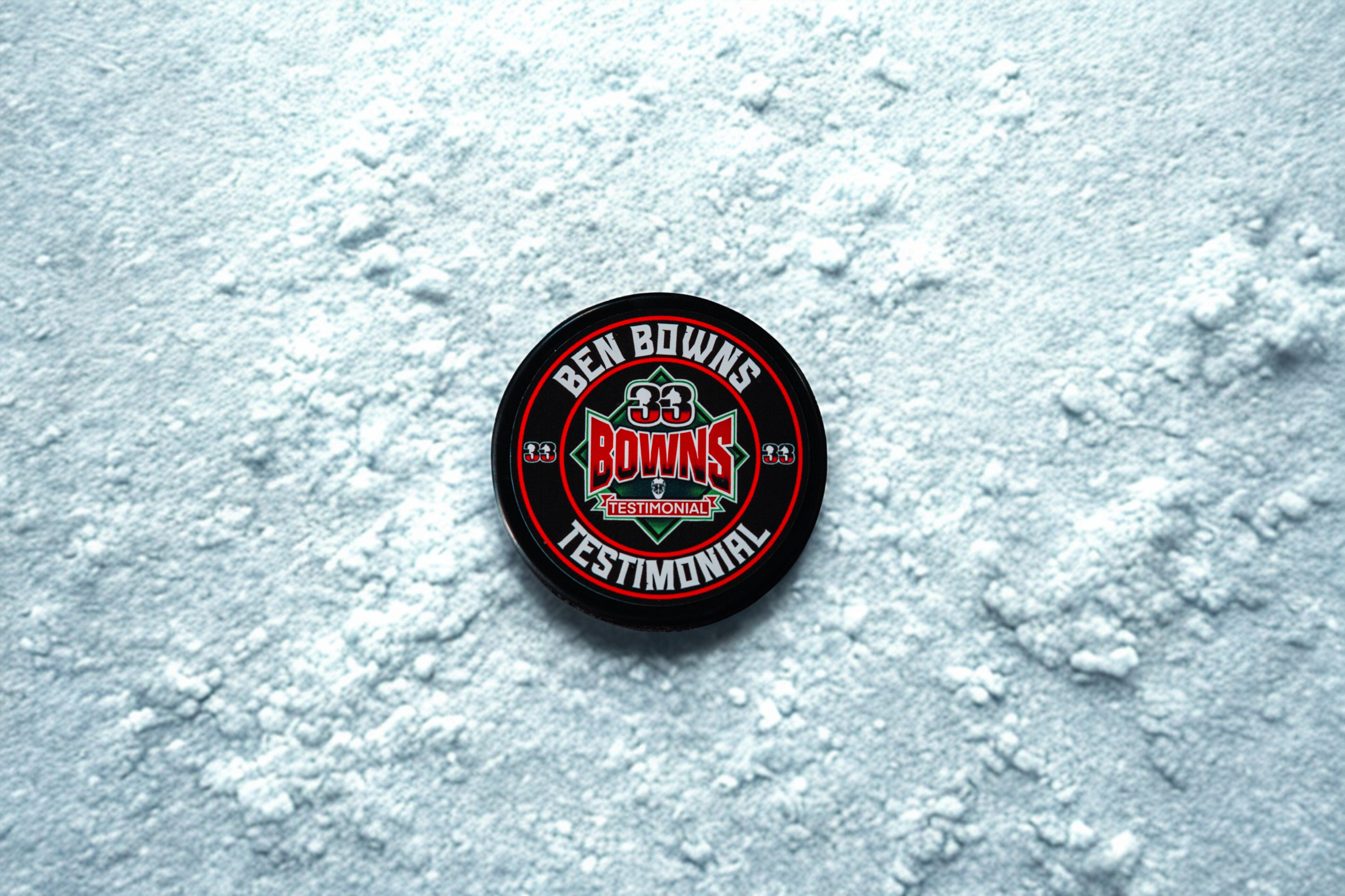 Signed Ben Bowns Testimonial Puck
